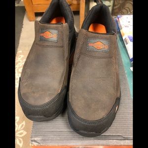 Merrell  new in box. Slip on, slip resistance, oil resistant, composite toe.